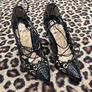 Patent Leather Impera Lace Up pumps